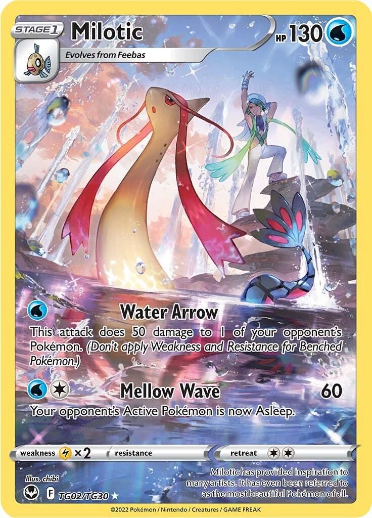 Silver Tempest Milotic Pokémon card